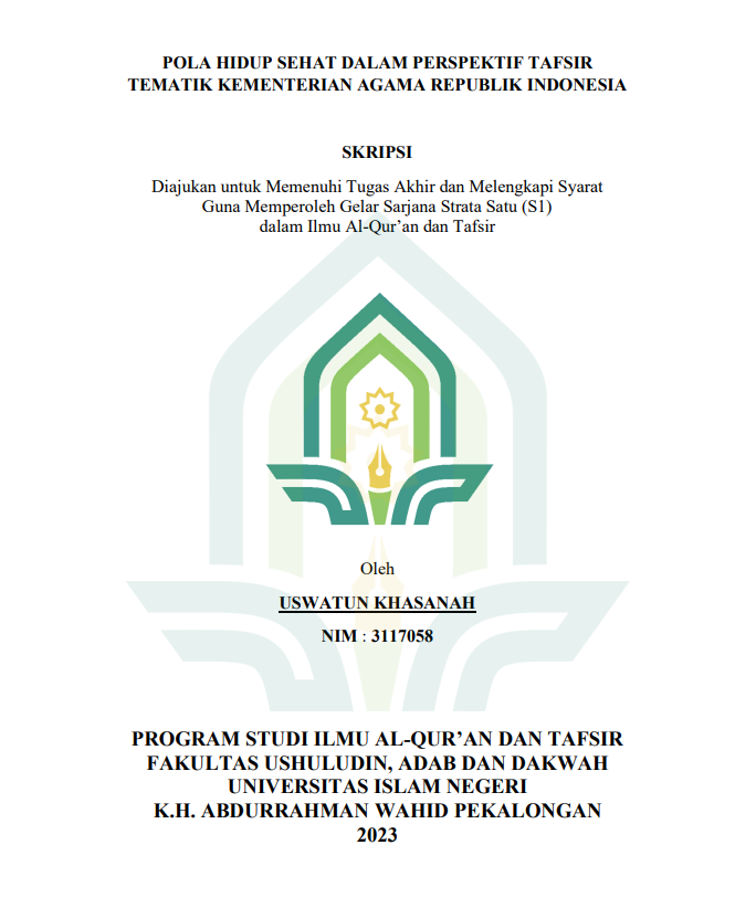 Pola Hidup Sehat Dalam Perspektif Tafsir Tematik Kementerian Agama Republik Indonesia