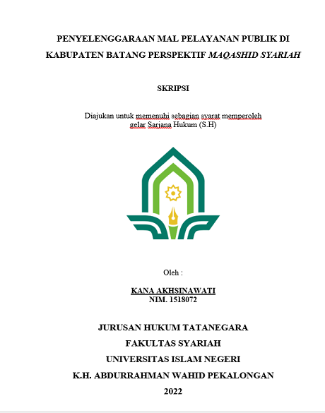 Penyelenggaraan Mal Pelayanan Publik di Kabupaten Batang Perspektif Maqashid Syariah