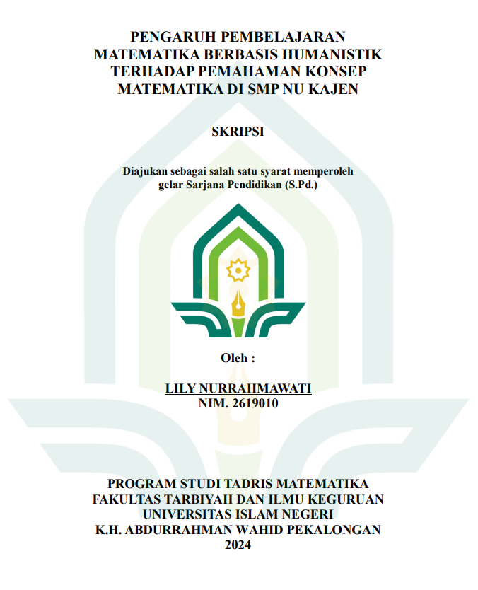 Pengaruh Pembelajaran Matematika Berbasis Humanistik Terhadap Pemahaman Konsep Matematika Di SMP NU kajen