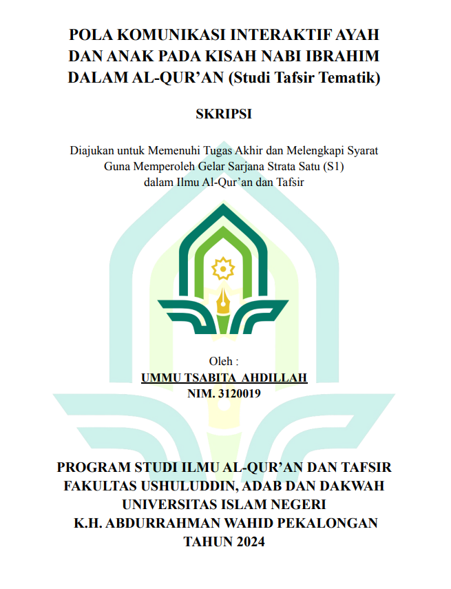 Pola Komunikasi Interaktif Ayah Dan Anak Pada Dalam Al-Qur'an (Studi Tafsir Tematik)