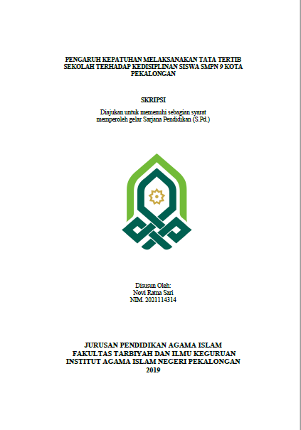 Pengaruh Kepatuhan Melaksanakan Tata Tertib Sekolah Terhadap Kedisiplinan Siswa SMPN 9 Kota Pekalongan