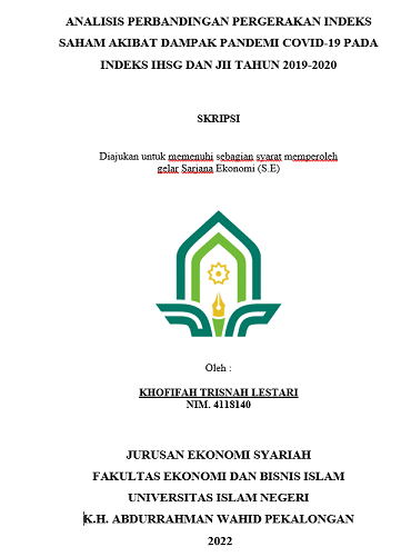 Analisis Perbandingan Pergerakan Indeks Saham Akibat Dampak Pandemi Covid-19 Pada Indeks IHSG Dan JII Tahun 2019-2020