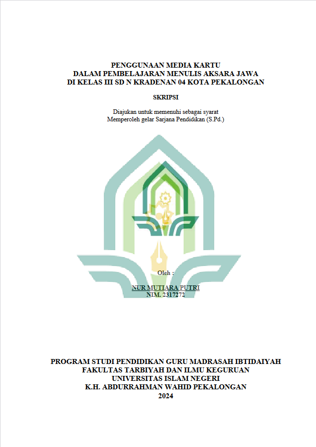 Penggunaan Media Kartu Dalam Pembelajaran Menulis Aksara Jawa di Kelas III SD N Kradenan 04 Kota Pekalongan