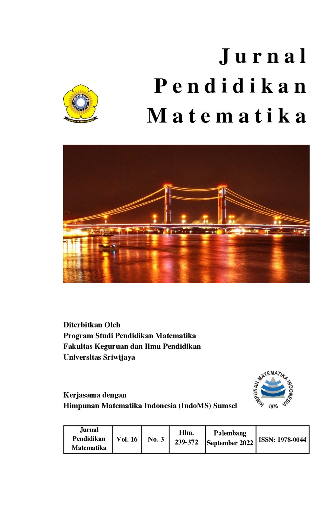 Jurnal Pendidikan Matematika Volume 16 Nomor 3 2022