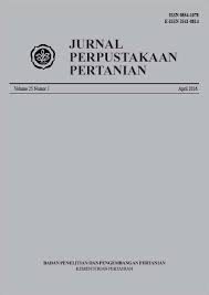 Jurnal Perpustakaan Pertanian Volume 28 Nomor 2 Tahun 2019