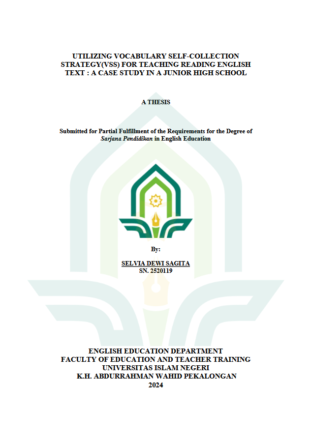 Utilizing Vocabulary Self-Collection Strategy(Vss) For Teaching Reading English Text : A Case Study In A Junior High School