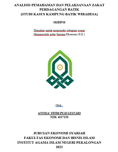 Analisis Pemahaman Dan Pelaksanaan Zakat Perdagangan Batik (Studi Kasus Kampung Batik Wiradesa)