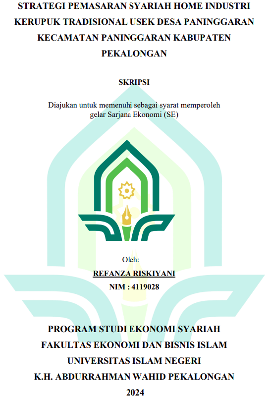 Strategi Pemasaran Syariah Home Industri Kerupuk Tradisional Usek Desa Paninggaran Kecamatan Paninggaran Kabupaten Pekalongan