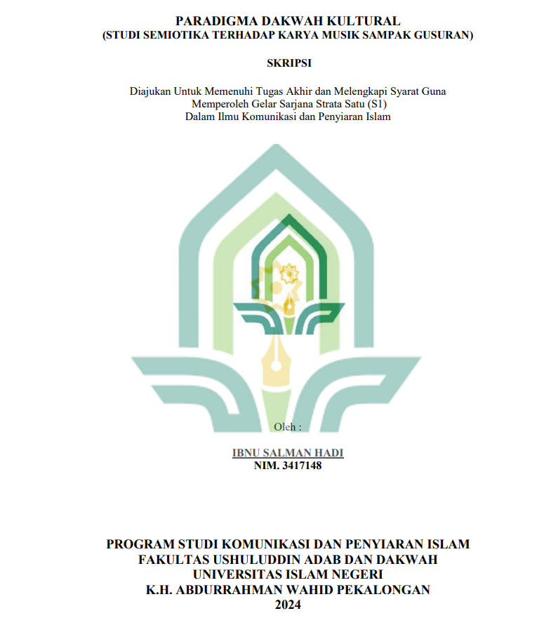 Paradigma Dakwah Kultural (Studi Semiotika Terhadap Karya Musik Sampak Gusuran)