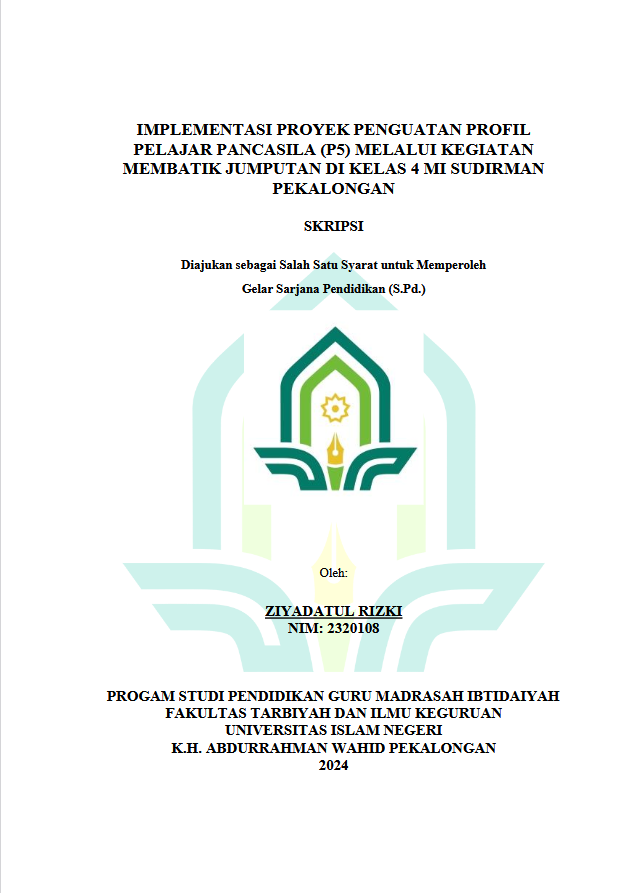 Implementasi Proyek Penguatan Profil Pelajar Pancasila (P5) Melalui Kegiatan Membatik Jumputan Di Kelas 4 MI Sudirman Pekalongan