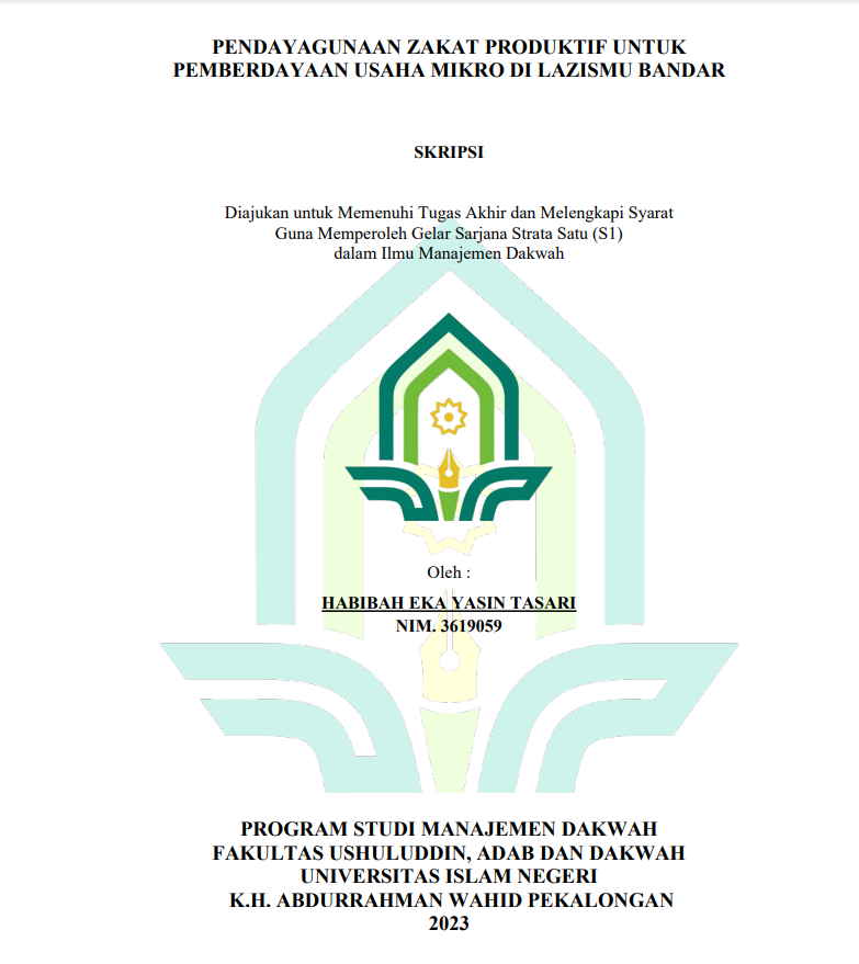 Pendayagunaan Zakat Produktif untuk Pemberdayaan Usaha Mikro di Lazismu Bandar