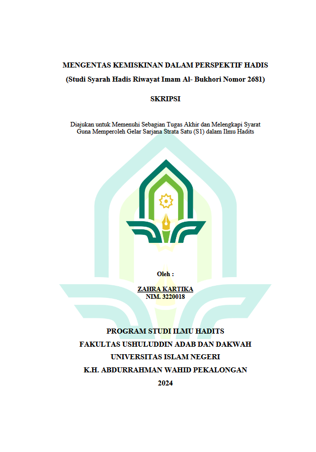 Mengentas Kemiskinan Dalam Perspektif Hadis (Studi Syarah Hadis Riwayat Imam Al-Bukhori Nomor 2681)