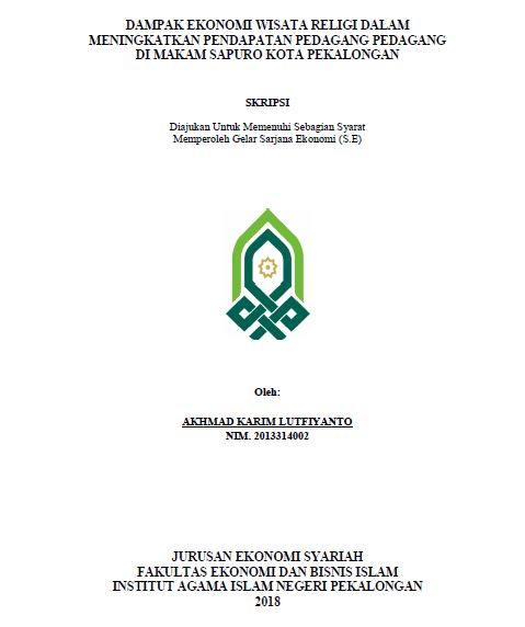 Dampak Ekonomi Wisata Religi Dalam Meningkatkan Pendapatan Pedagang Di Makam Sapuro Kota Pekalongan