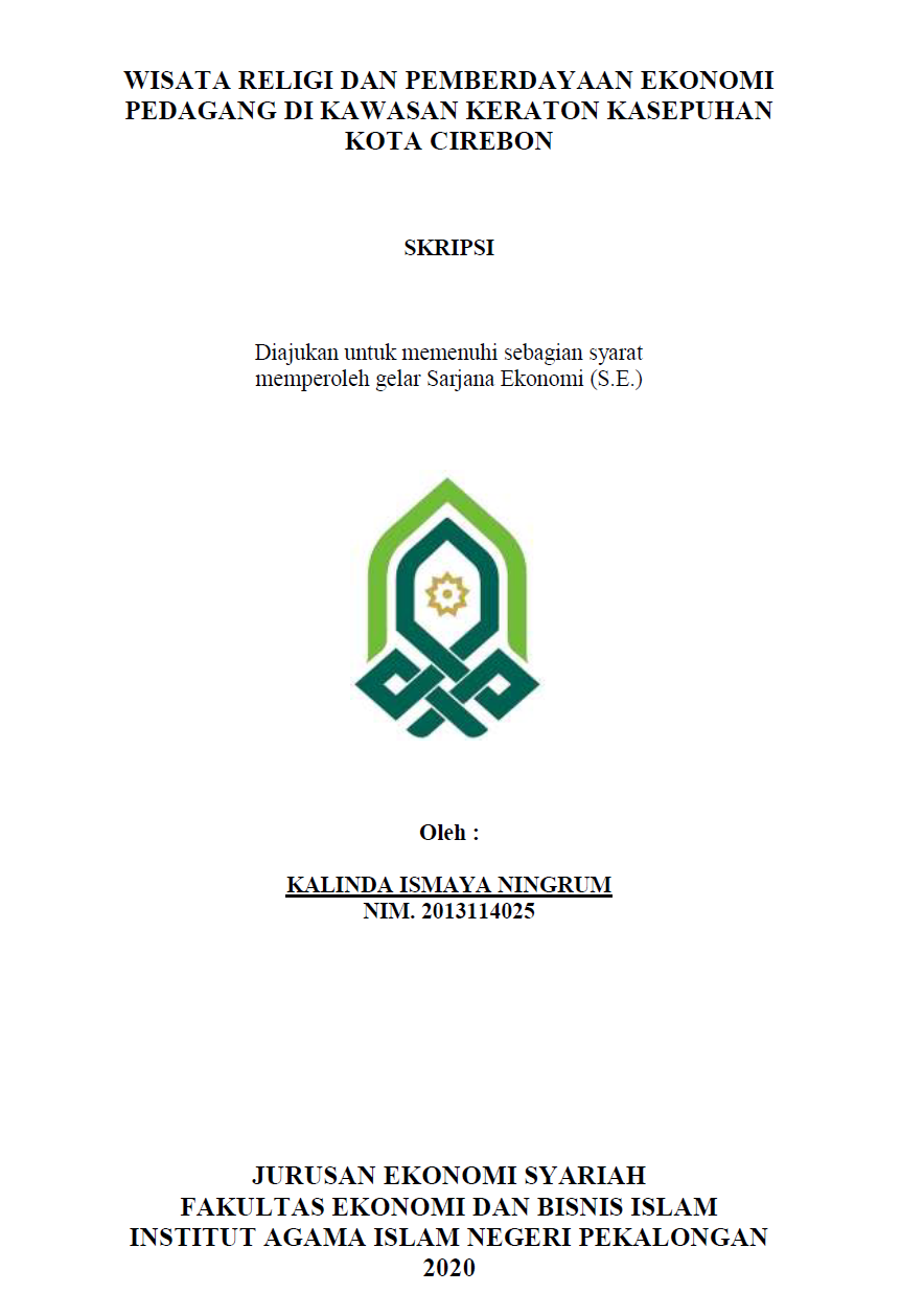 Wisata Religi dan Pemberdayaan Ekonomi Pedagang di Kawasan Keraton Kasepuhan Kota Cirebon