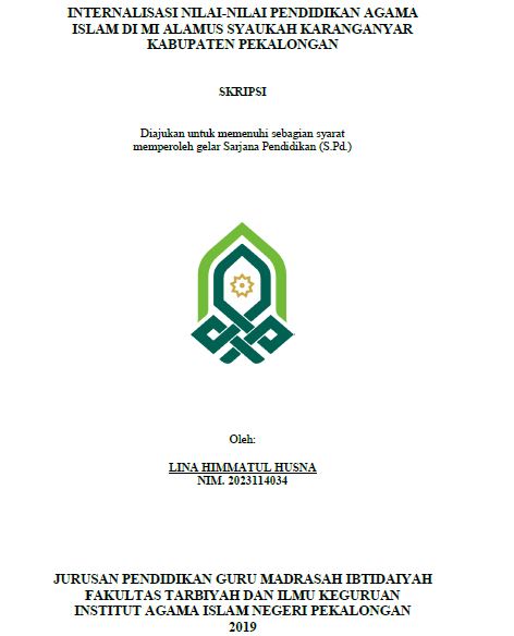 Internalisasi Nilai-Nilai Pendidikan Agama Islam Di MI Alamus Syaukah Karanganyar Kabupaten Pekalongan