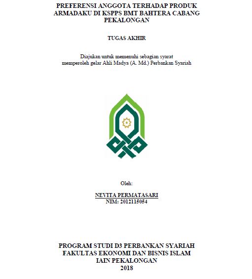 Preferensi Anggota Terhadap Produk Armadaku Di KSPPS BMT Bahtera Cabang Pekalongan