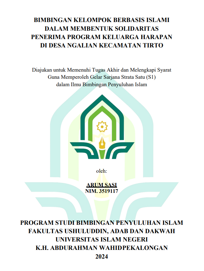 Bimbingan Kelompok Berbasis Islami Dalam Membentuk Solidaritas Penerima Program Keluarga Harapan Di Desa Ngalian Kecamatan Tirto