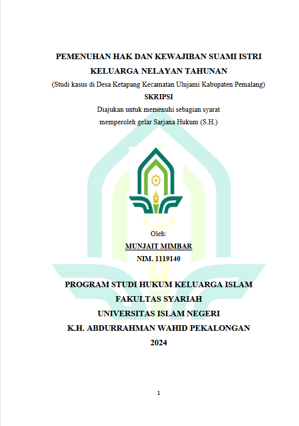 Implikasi Konten Kekerasan Dalam Rumah Tangga Terhadap Minat Menikah Di Kalangan Remaja Desa Kampil Kecamatan Wiradesa Perspektif Maslahah Mursalah