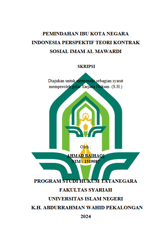 Pemindahan Ibu Kota Negara Indonesia Perspektif Teori Kontrak Sosial Imam Al Mawardi