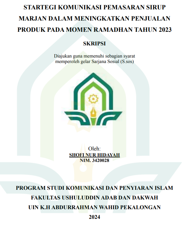 Strategi Komunikasi Pemasaran Sirup Marjan Dalam Meningkatkan Penjualan Produk Momen Ramadhan Tahun 2023