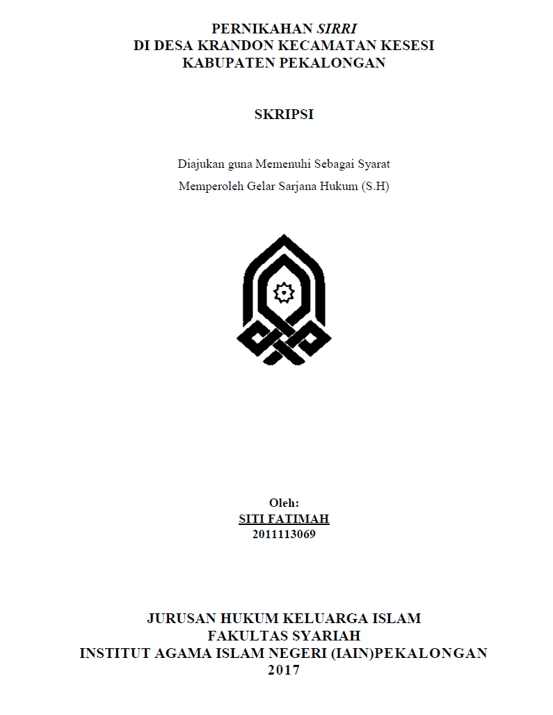 Penerapan Fatwa Dewan Syariah Nasional No.06/DSN-MUI/IV/2000 Tentang Jual Beli Akad Istishna' Pada Produk Sembako Di BMT An-Najah Wiradesa