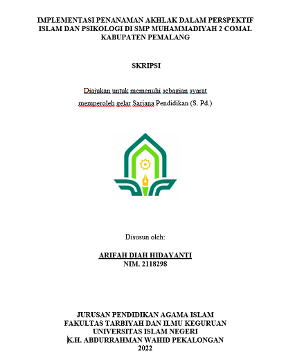 Implementasi Penanaman Akhlak Dalam Perspektif Islam Dan Psikologi di SMP Muhammadiyah 2 Comal Kabupaten Pemalang