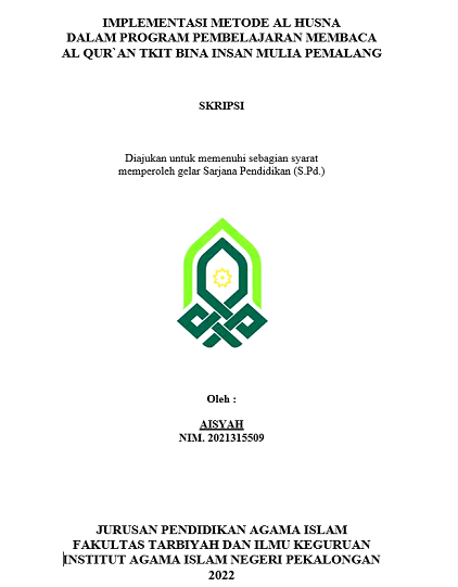 Implementasi Metode Al Husna Dalam Program Pembelajaran Membaca Al-Qur'an TKIT Bina Insan Mulia Pemalang