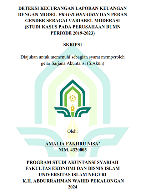 Deteksi Kecurangan Laporan Keuangan Dengan Model Fraud Hexagon Dan Peran Gender Sebagai Variabel (Studi Kasus Pada Perusahaan BUMN Periode 2019-2023)