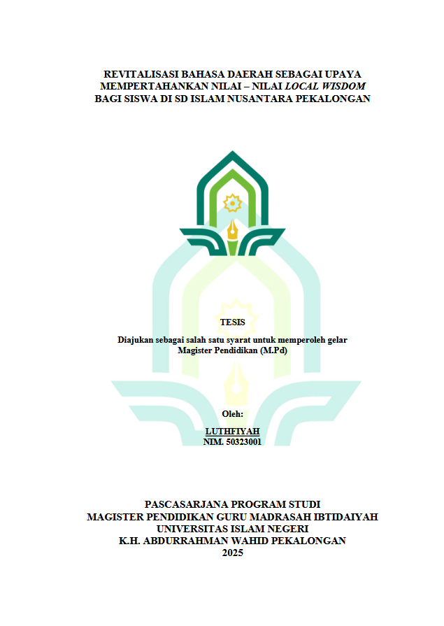 Image of Revitalisasi Bahasa Daerah Sebagai Upaya Mempertahankan Nilai-Nilai Local Wisdom Bagi Siswa Di SD Islam Nusantara Pekalongan