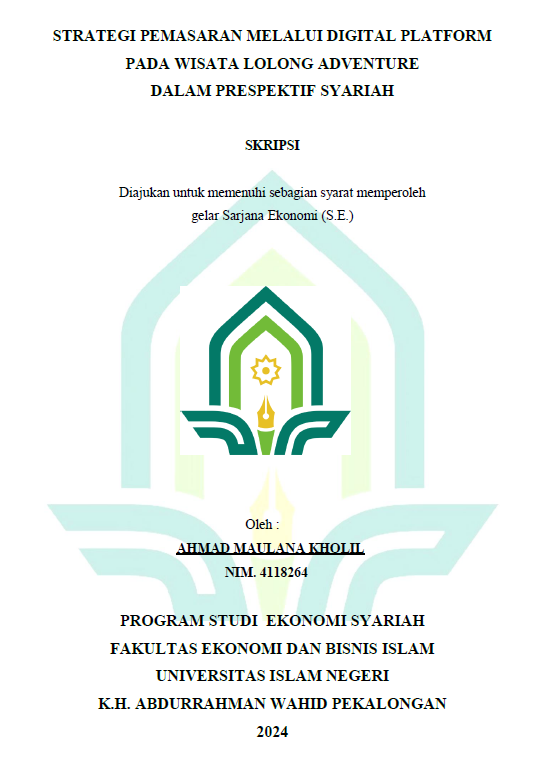 Image of Strategi Pemasaran Melalui Digital Platform Pada Wisata Lolong Adventure Dalam Prespektif Syariah