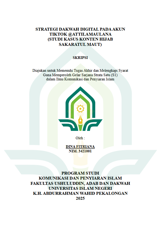 Image of Strategi Dakwah Digital Pada Akun Tiktok @Attilamaulana (Studi Kasus Konten Hijab Sakaratul Maut)