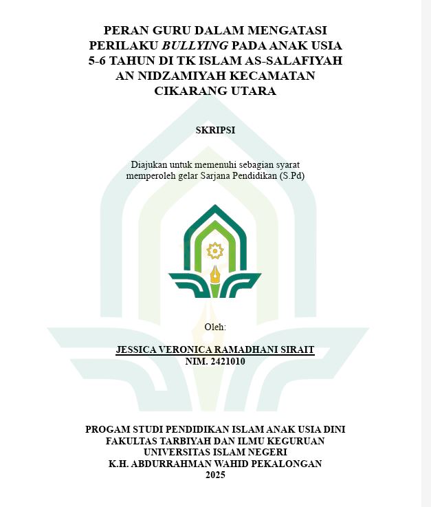 Image of Peran Guru Dalam  Mengatasi Perilaku Bullying Pada Anak Usia 5-6 Tahun di TK Islam As-Salafiyah An Nidzamiyah Kecamatan Cikarang Utara