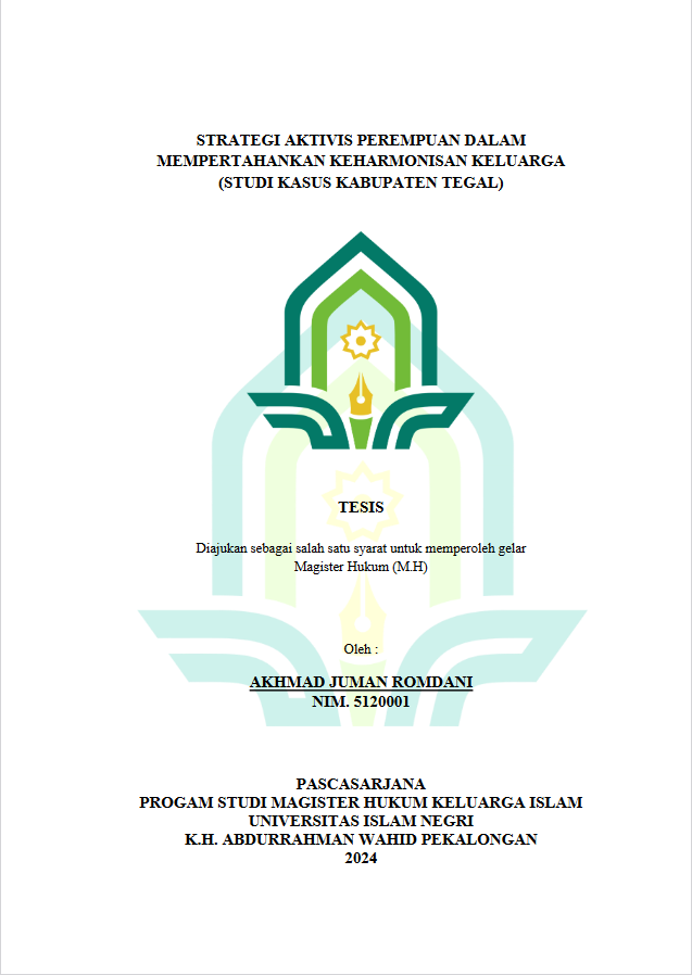 Image of Strategi Aktivis Perempuan Dalam Mempertahankan Keharmonisan Keluarga (Studi Kasus Kabupaten Tegal)