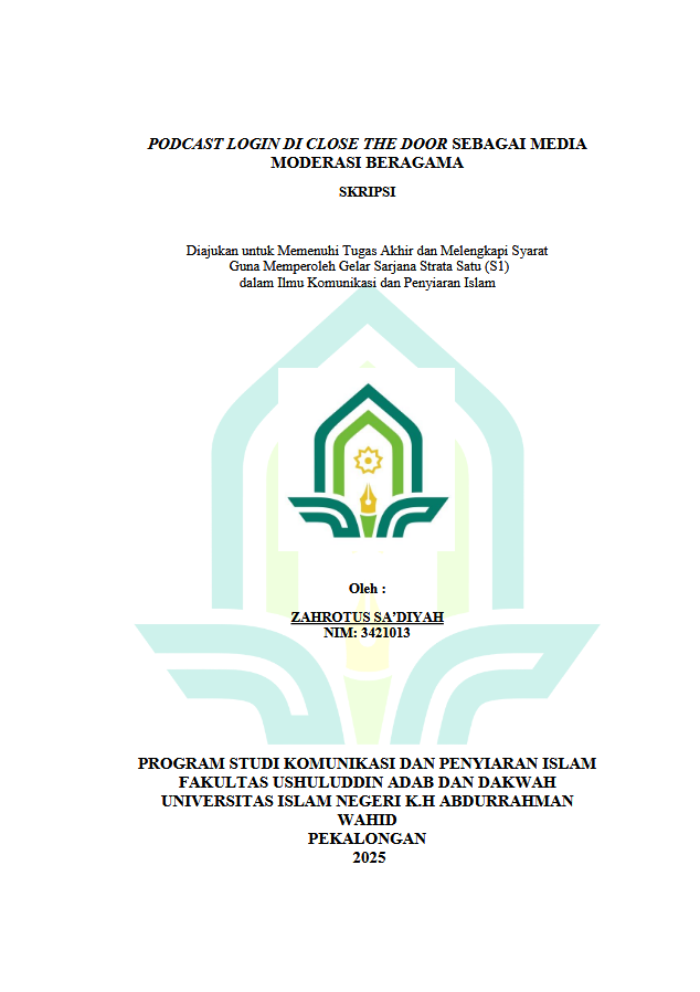 Image of Podcast Login Di Close The Door Sebagai Media Moderasi Beragama