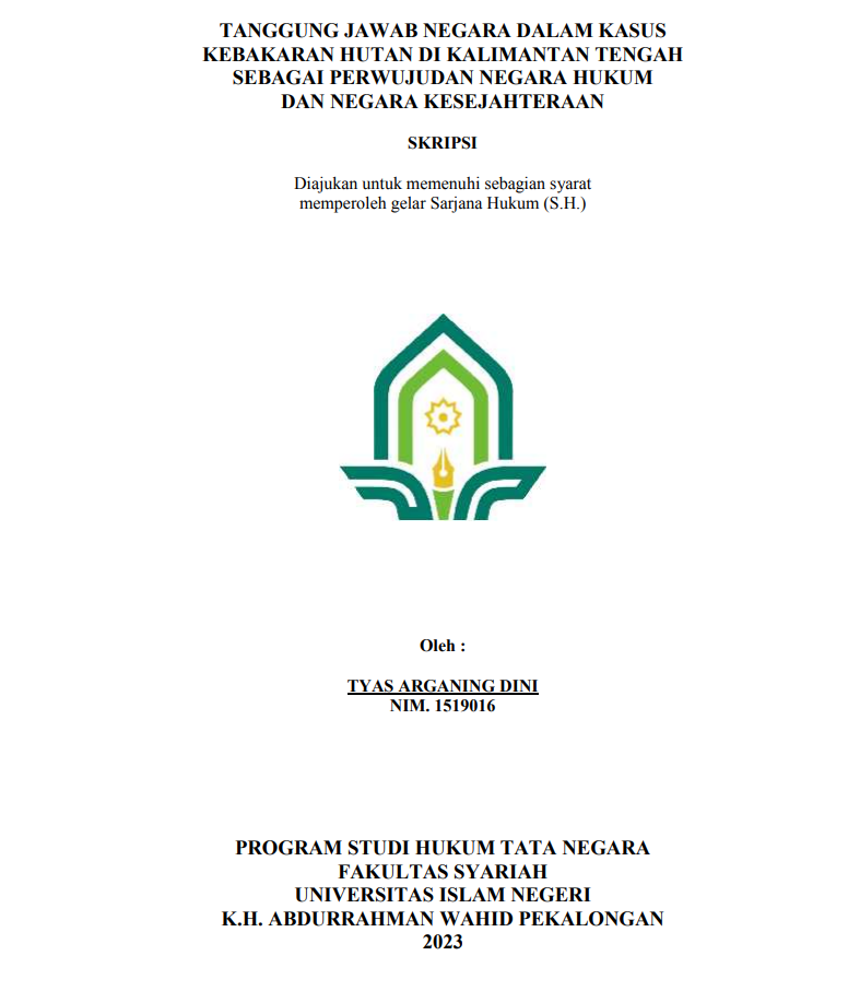 Image of Tanggung Jawab Negara dalam Kasus Kebakaran Hutan di Kalimantan  Sebagai Perwujudan Negara Hukum dan Negara Kesejahteraan