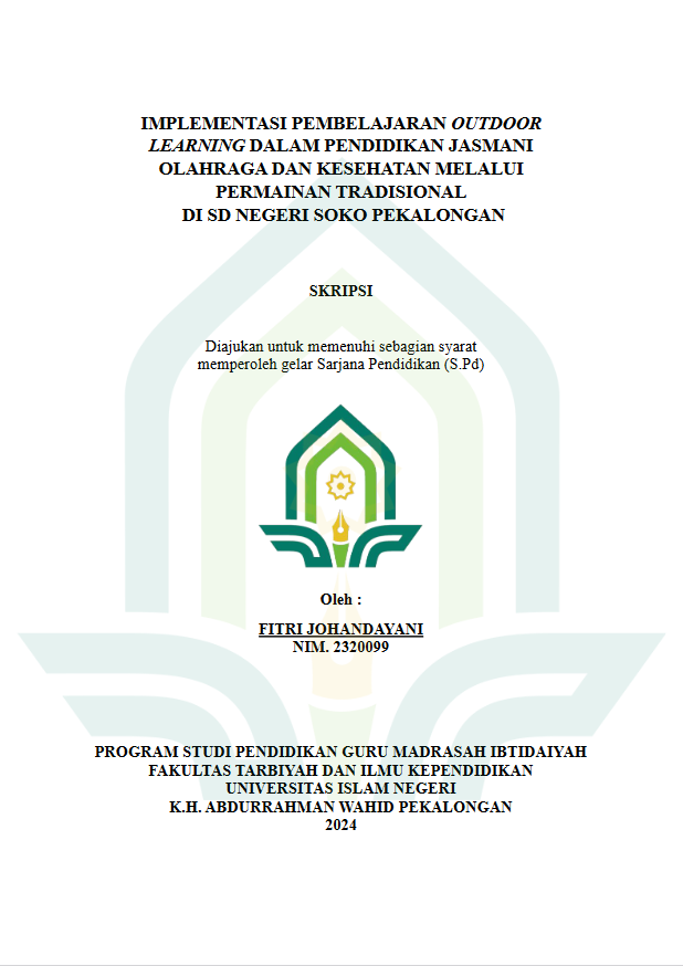 Image of Implementasi Pembelajaran Outdoor Learning Dalam Pendidikan Jasmani Olahraga Dan Kesehatan Melalui Permainan Tradisional di SD Negeri Soko Pekalongan