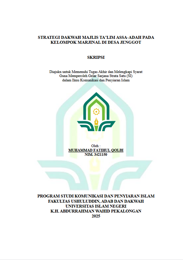 Image of Strategi Dakwah Majlis Ta'lim Assa-adah Pada Kelompok Marjinal Di Desa Jenggot
