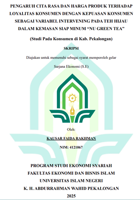 Image of Pengaruh Cita Rasa dan Harga Produk Terhadap Loyalitas Konsumen Dengan Kepuasan Konsumen Sebagai Variabel Intervening Pada Teh Hijau Dalam Kemasan Siap Minum 