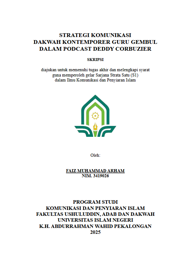 Image of Strategi Komunikasi Dakwah Kontemporer Guru Gembul Dalam Podcast Deddy Corbuzier