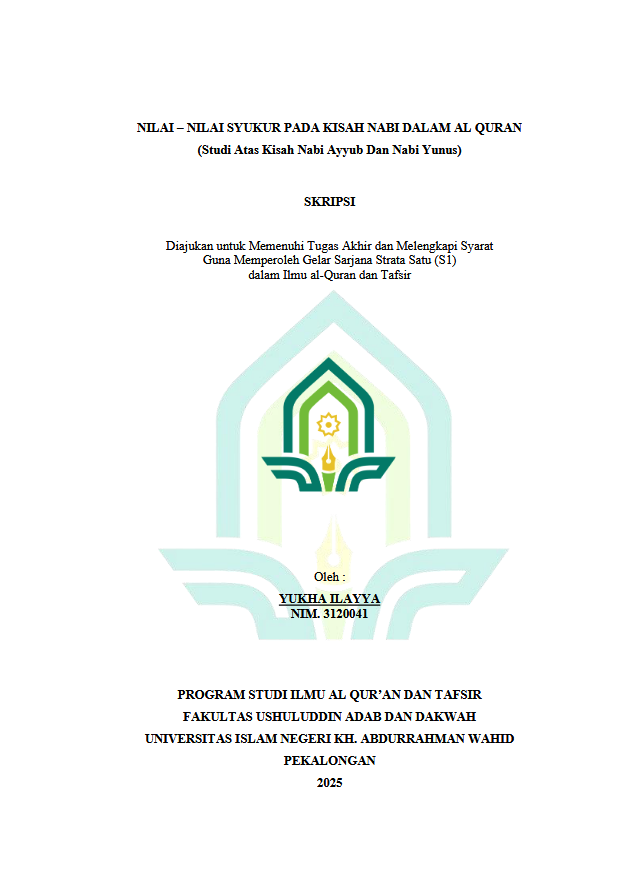 Image of Nilai-Nilai Syukur Pada Kisah Nabi Dalam Al-Quran (Studi Atas Kisah Nabi Ayyub Dan Nabi Yunus)
