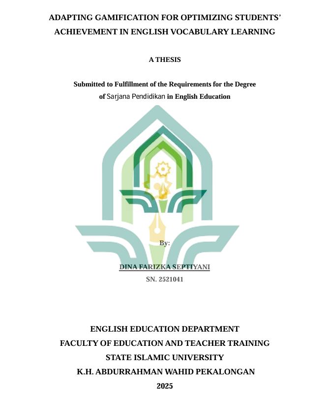 Image of Adapting Gamification For Optimizing Student's Achievement In English Vocabulary Learning