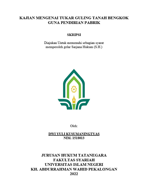 Image of Kajian Mengenai Tukar Guling Tanah Bengkok Guna Pendirian Pabrik