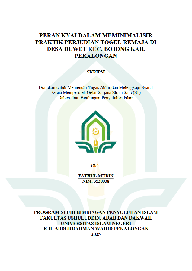 Image of Peran Kyai Dalam Meminimalisir Praktik Perjudian Togel Remaja Di Desa Duwet Kec. Bojong Kab. Pekalongan