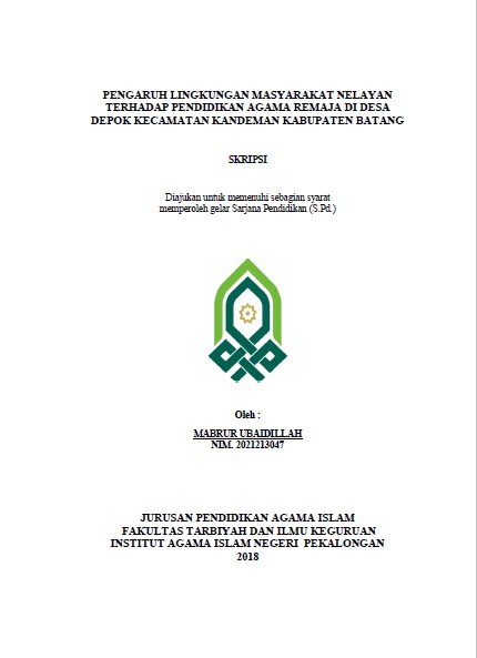 Image of Pengaruh Lingkungan Masyarakat Nelayan Terhadap Pendidikan Agama Remaja Di Desa Depok Kecamatan Kandeman Kabupaten Batang