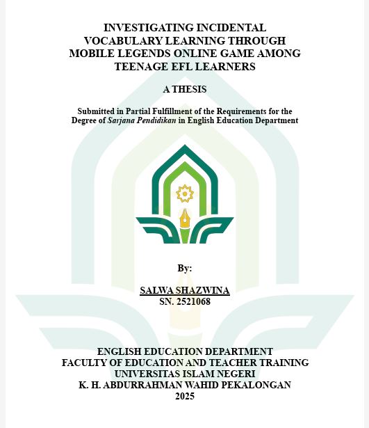 Image of Investigating Incidental Vocabulary Learning Through Mobile Legends Online Game Among Teenage Efl Learners