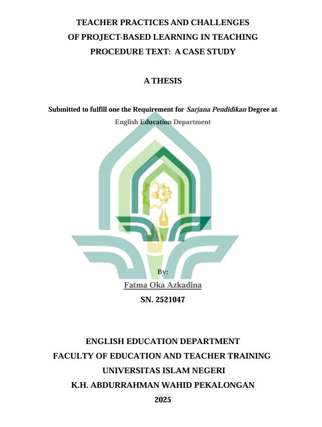 Image of Teacher's Strategies In Facilitating Junior High School Students In Translating Narrative Text