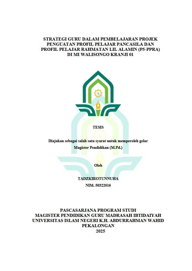 Image of Strategi Guru Dalam Pembelajaran Projek Penguatan Profil Pelajar Pancasila Dan Profil Pelajar Rahmatan Lil alamin (P5-PPRA) Di MI Walisongo Kranji 01