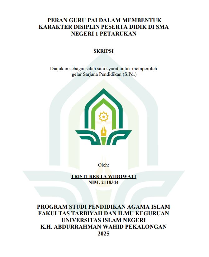 Image of Peran Guru Pai Dalam Membentuk Karakter Disiplin Peserta Didik Di SMA Negeri 1 Petarukan