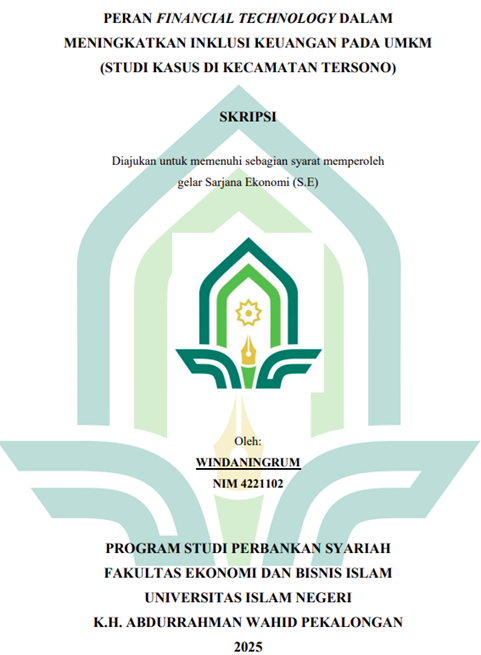 Image of Peran Financial Technology Dalam Meningkatkan Inklusi Keuangan pada UMKM (Studi Kasus di Kecamatan Tersono)