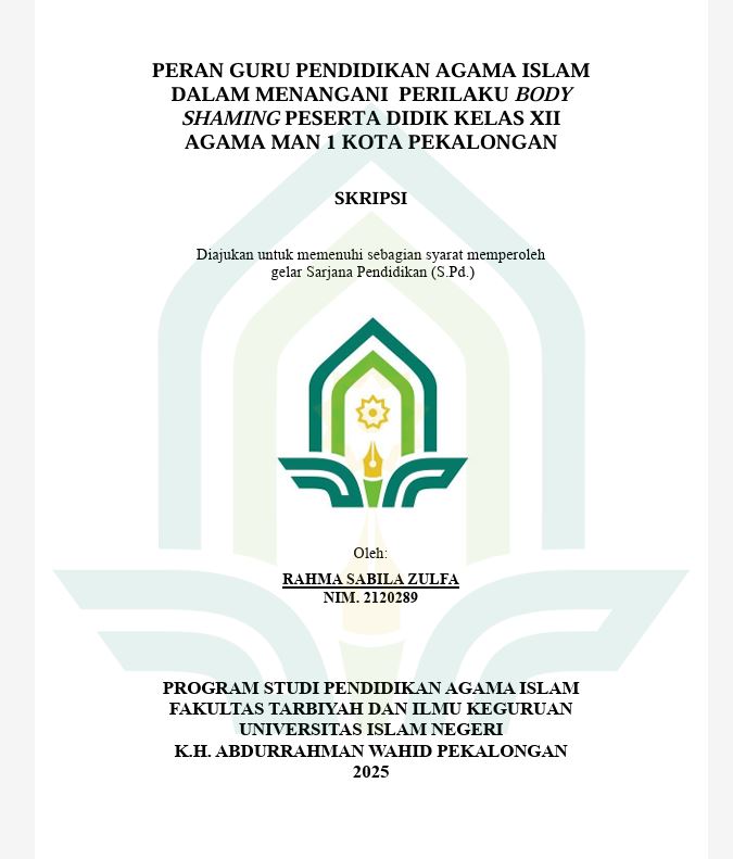 Image of Peran Guru Pendidikan Agama Islam Menangani Perilaku Body Shaming Peserta Didik Kelas XII Agama MAN 1 Kota Pekalongan